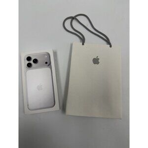 Apple iPhone 17 Pro Max Silver 512GB Model A3257 Empty Box ONLY, Shopping Bag